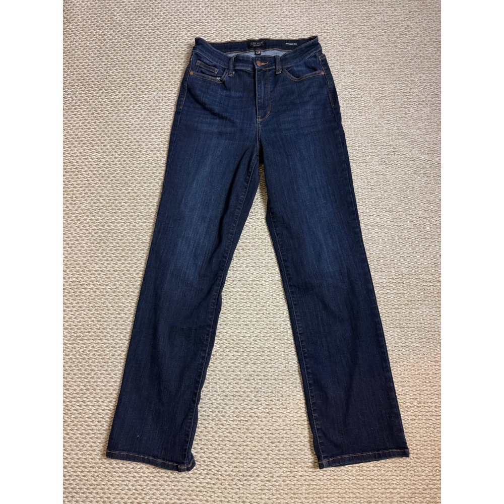 Judy Blue Los Angeles Straight Fit Jeans Dark Wash Stretch Size 7/28 JB82627DK
